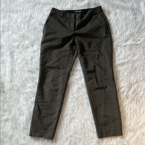Express Olive Green Columnist Slim Ankle Crop Dress Chinos